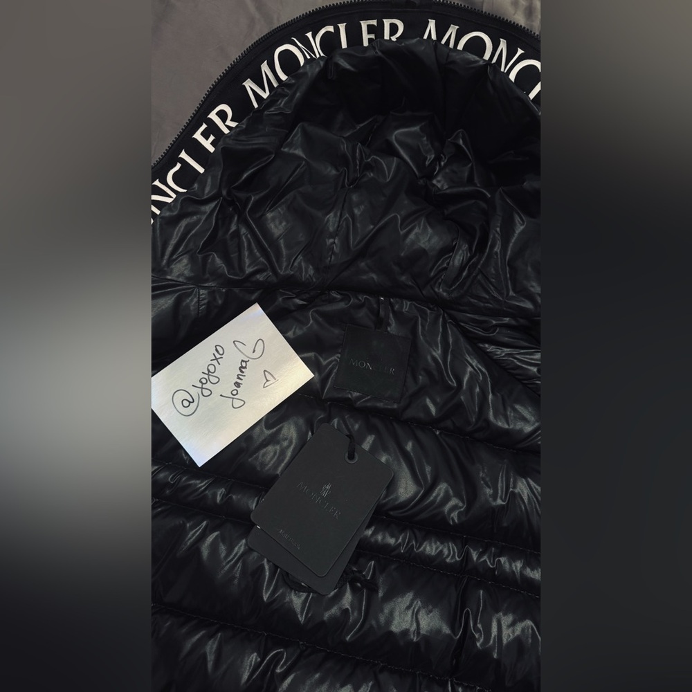 Moncler black Tharon quilted nylon down jacket size 4 - Picture 4 of 14